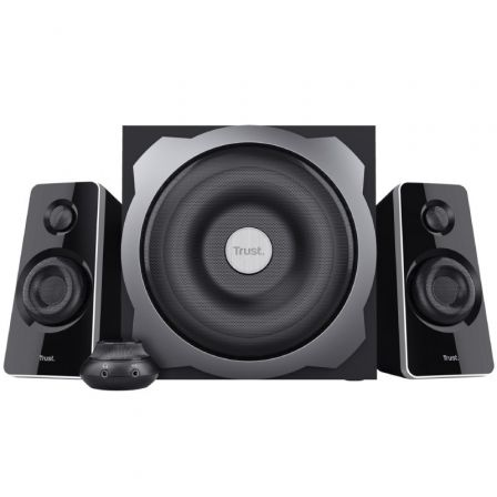 Trust Tytan 19019 - Altavoces 2.1 con Subwoofer de Madera, 120W Potencia Pico (60W RMS), Mando a Distancia Cableado, para PC, Laptop, TV, Música, Películas y Juegos Trust Tytan 19019 - Altavoces 2.1 con Subwoofer de Madera, 120W Potencia Pico (60W RMS), Mando a Distancia Cableado, para PC, Laptop, TV, Música, Películas y Juegos